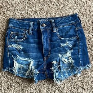 Lace Pocket AEO Denim Shorts